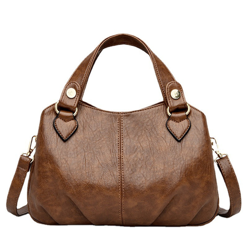 Women's Style Retro Soft Leather Large Capacity Handbags