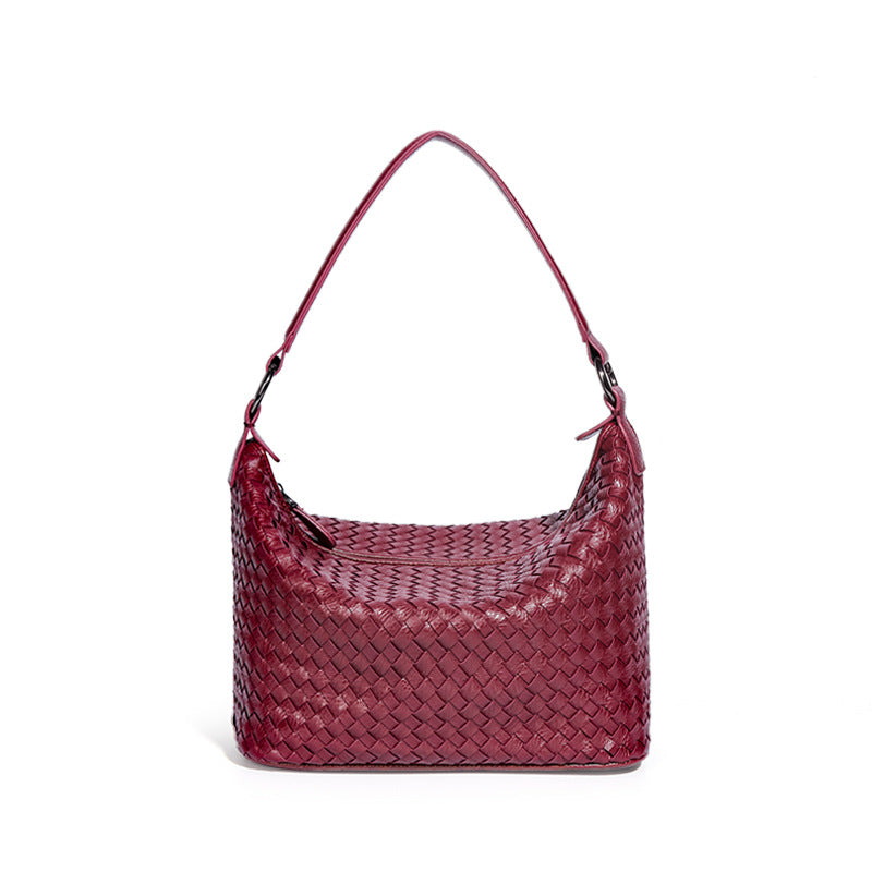 Women's Fashion Woven Portable Large Capacity Underarm Shoulder Bags