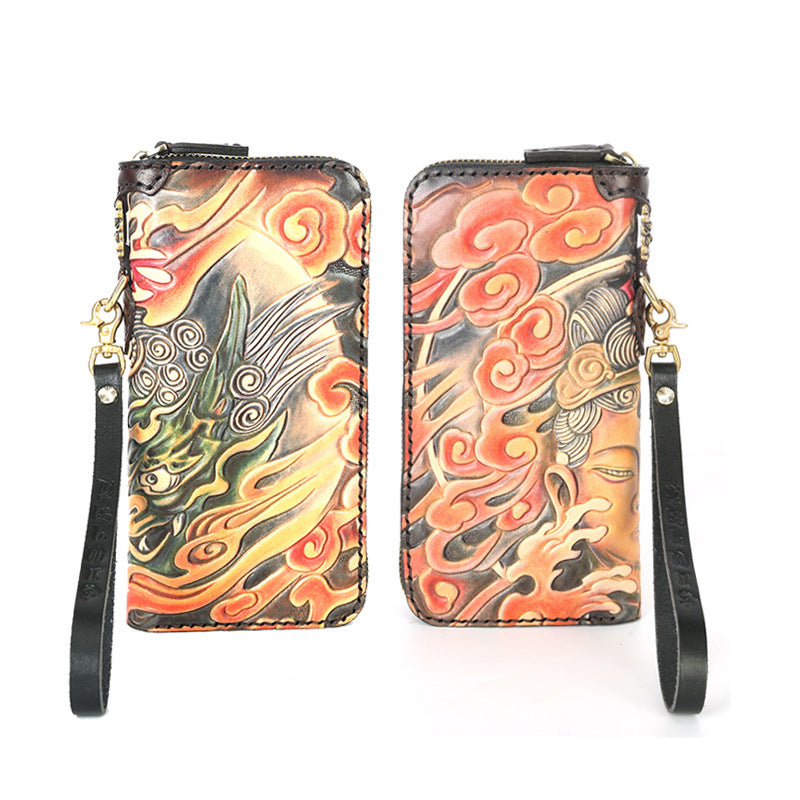 Men's Leather Handmade Female First Layer Cowhide Men's Wallets