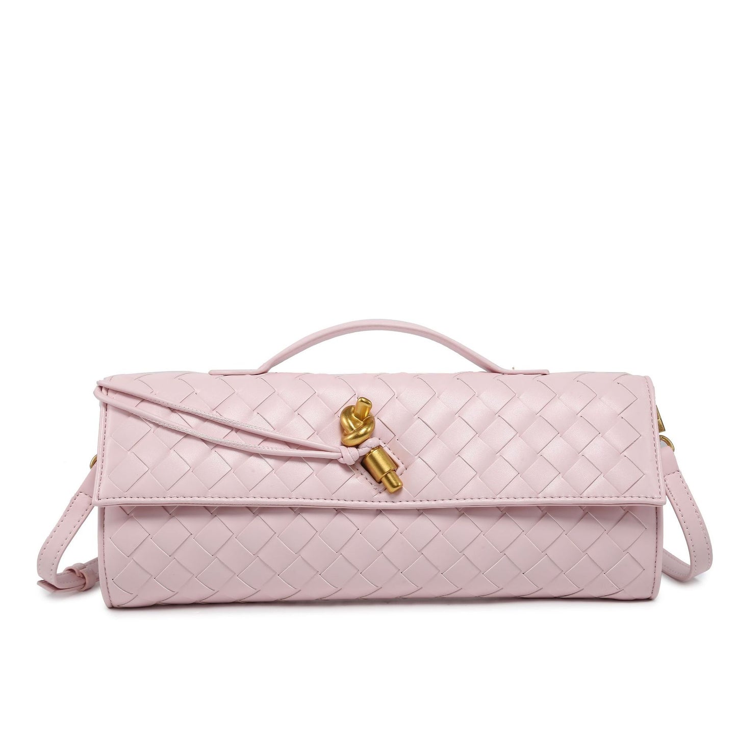 Woven Dinner French Stick Horizontal Hand Handbags