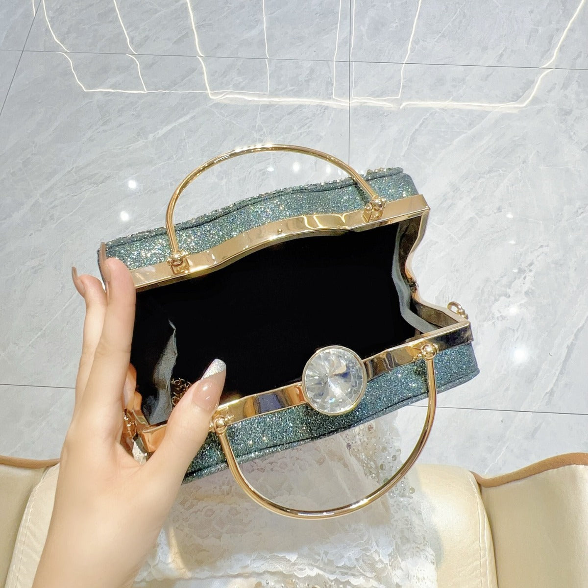 Full Diamond High-grade Party Dinner Banquet Shoulder Bags