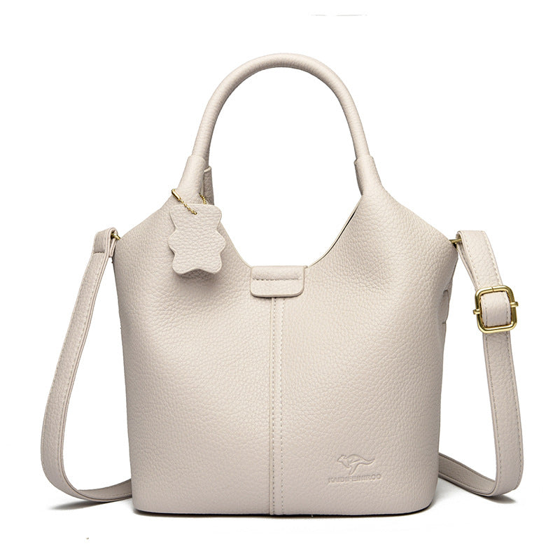 Carrying Vegetable Basket Leather Pattern High Goods Textured Handbags