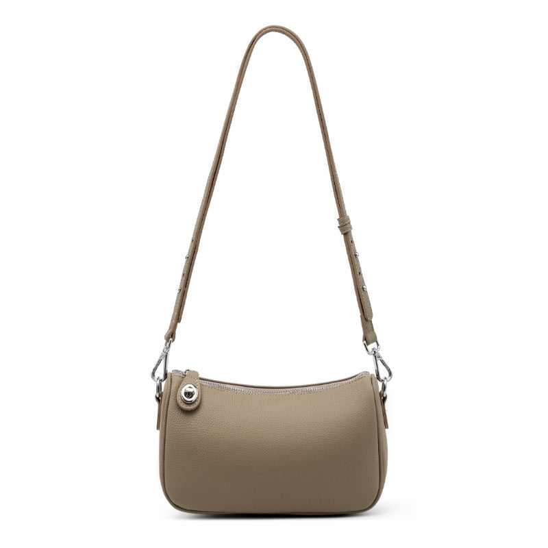 Women's Genuine Leather Soft Cattlehide Fashion Mahjong Crossbody Bags