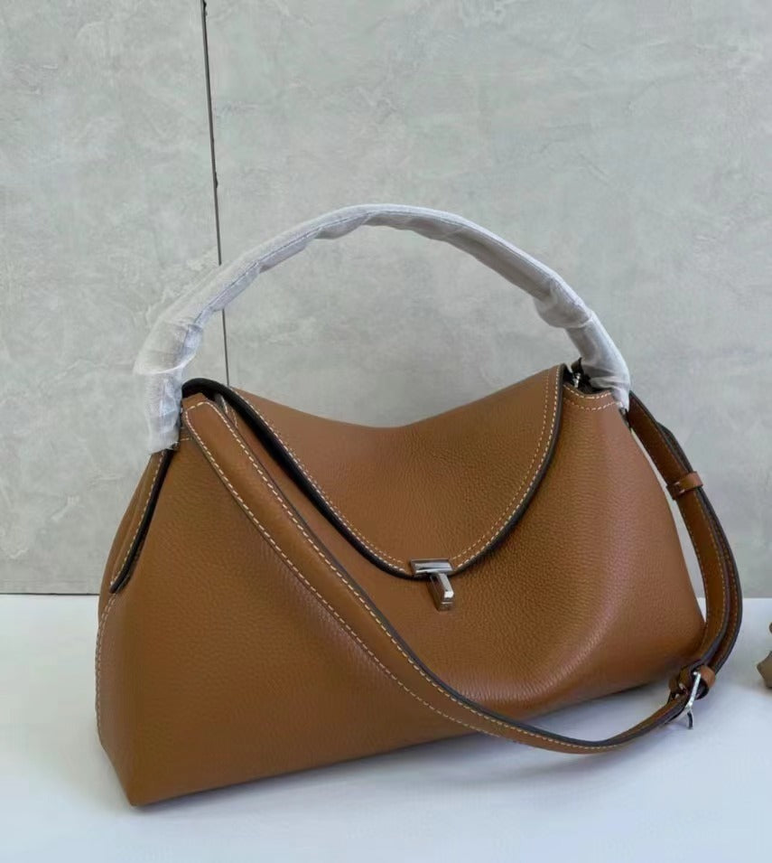 Niche Sweden High-grade Commuter First Layer Cowhide Handbags