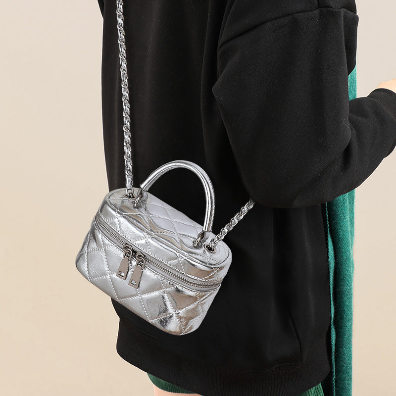 Women's Summer Popular Box Design Mini Chain Crossbody Bags