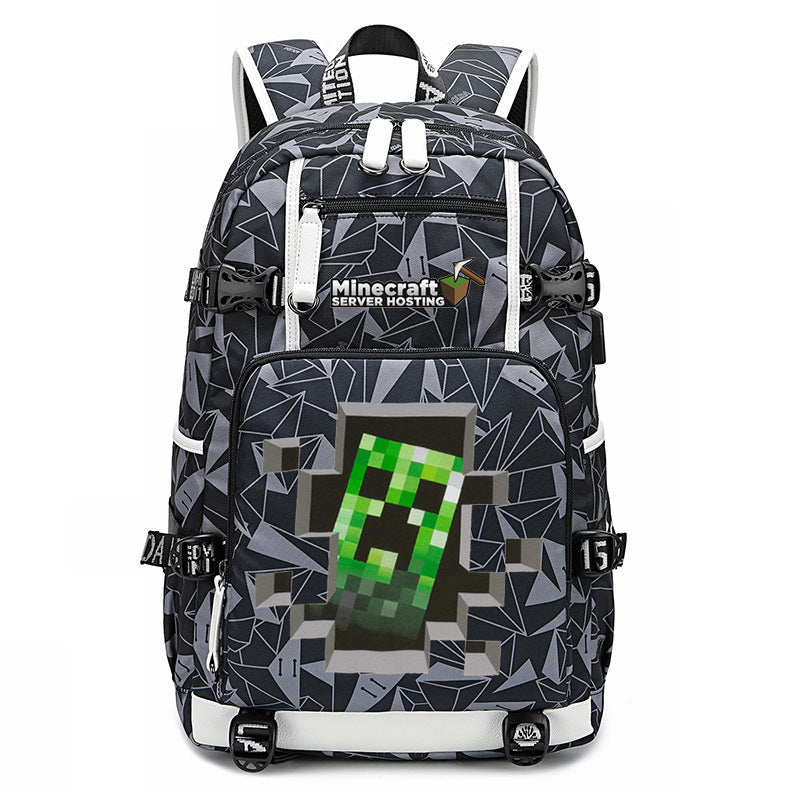 My World Surrounding The Game Printed Backpacks