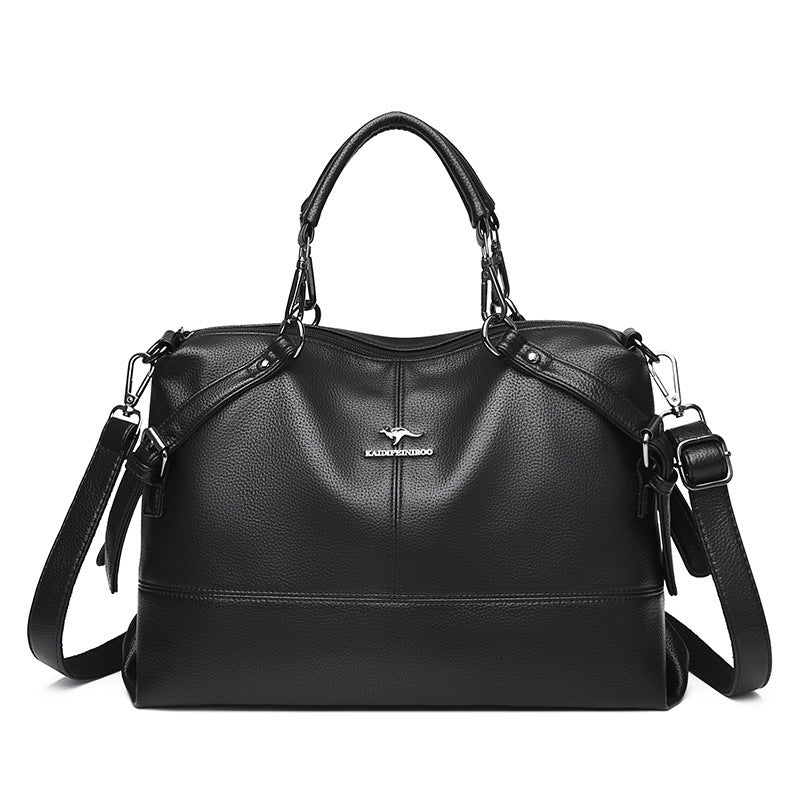 Women's Attractive Elegant Stitching Large Capacity Shoulder Bags