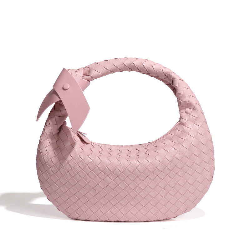 Women's Woven Fashion Knotted Round Large Capacity Handbags