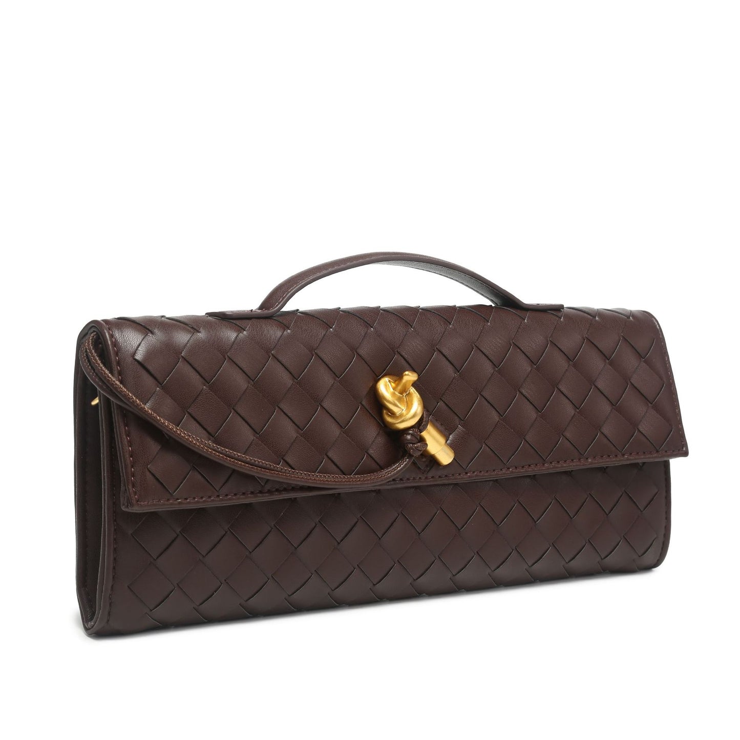 Woven Dinner French Stick Horizontal Hand Handbags