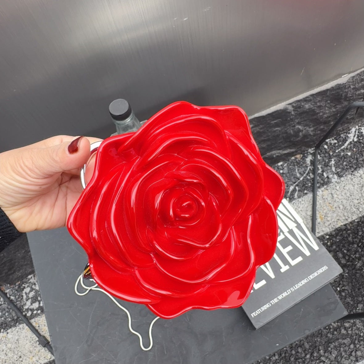 Elegant Rose Fashion Box Design High-grade Crossbody Bags