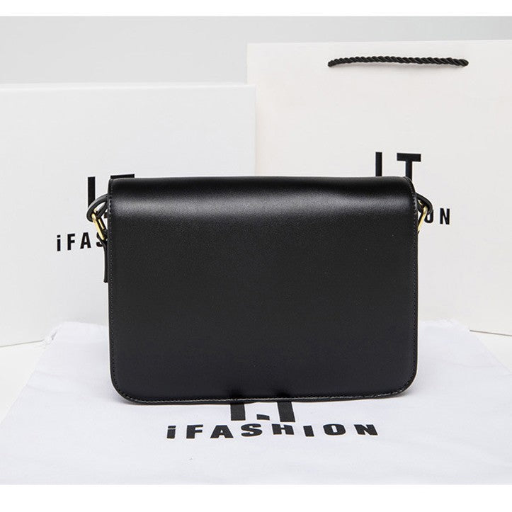 Women's Classy Glamorous Leather Fashionable Tofu Crossbody Bags