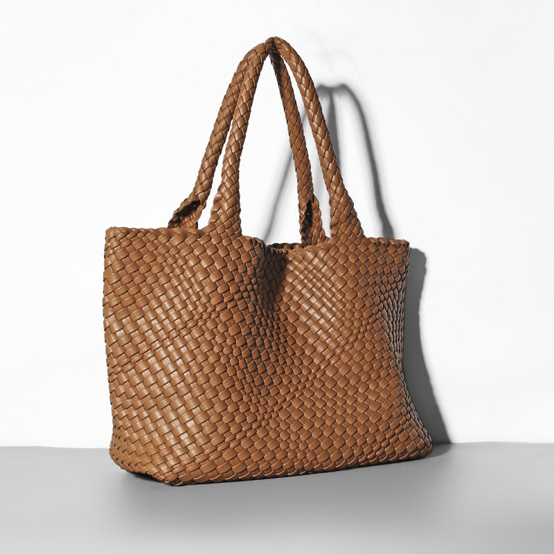 Fashion Portable Mummy Big Woven Hand Shoulder Bags