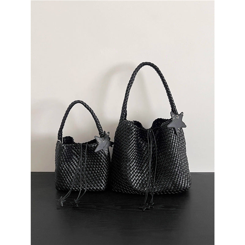 Women's Woven Large Capacity High-grade Hand-held Shoulder Bags