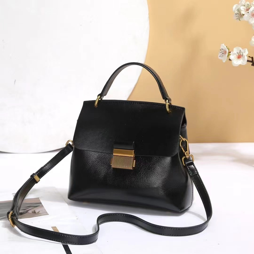 Women's Fashion Genuine Leather Plant Practical Crossbody Bags