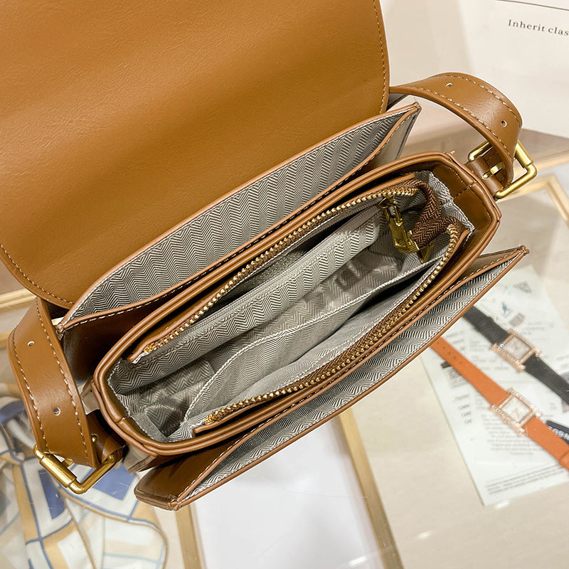 Women's Spring Large Capacity Versatile High-grade Genuine Crossbody Bags