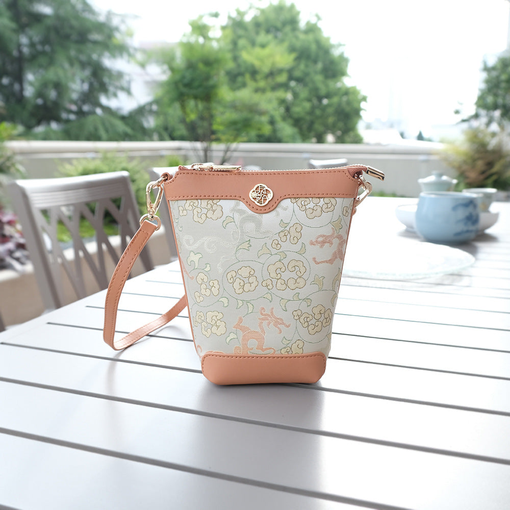 Women's Chinese Style Mini Pouch Dragon Pattern Crossbody Bags