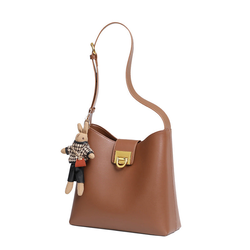 Women's Genuine Leather French Minority Trendy Fashion Shoulder Bags