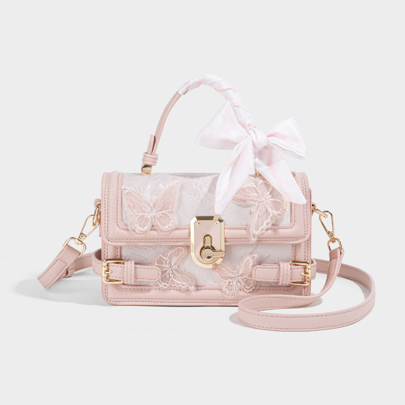 Women's Lace Box Fashion High-grade Butterfly Shoulder Bags