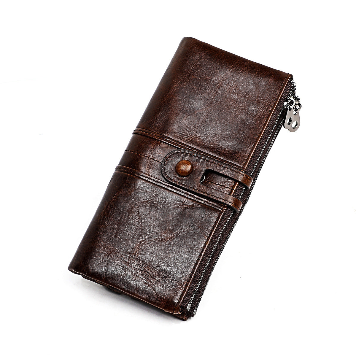 Women's Genuine Leather Solid Color High-grade Cowhide Ladies Wallets