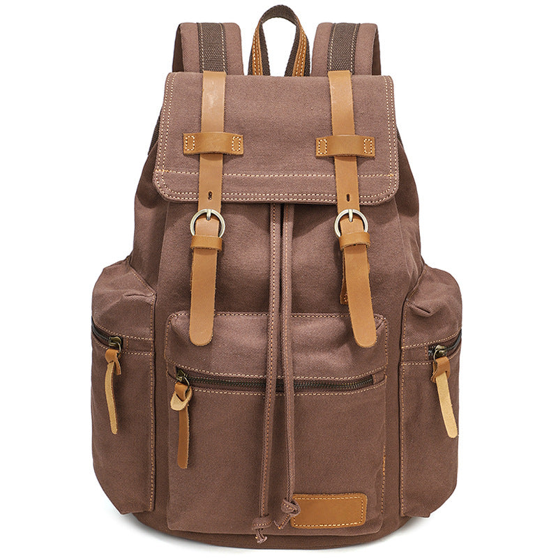 Vintage Canvas Computer Street Trendy Source Backpacks