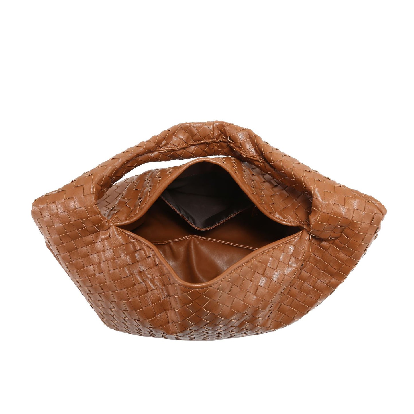 Woven Large Capacity Underarm Solid Color Shoulder Bags