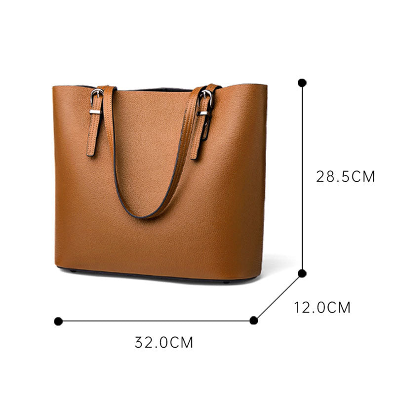 Women's Genuine Leather Female Fashion Design Commuter Shoulder Bags