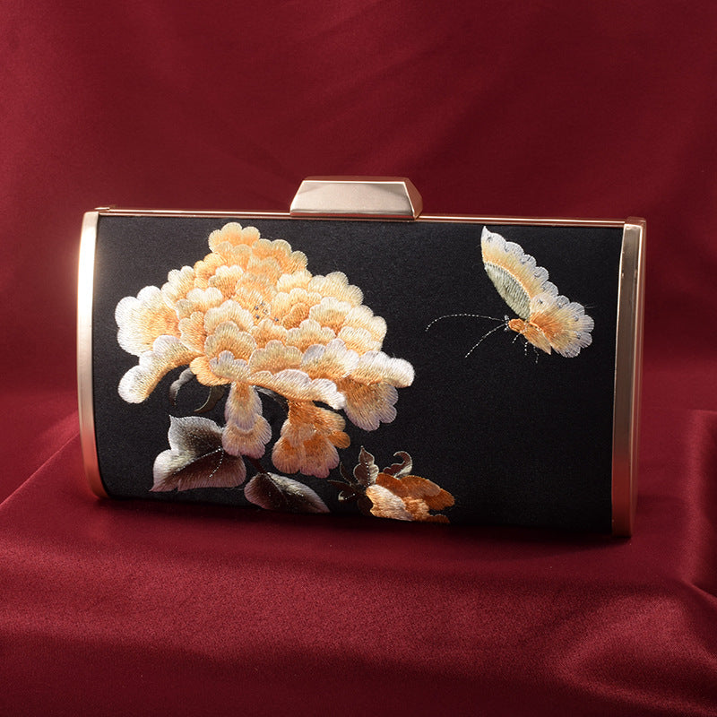 Vintage Su Embroidery Clutch Handmade National Style Evening Bags