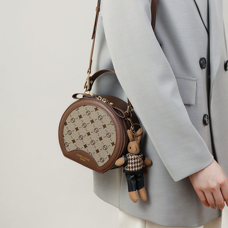 Women's Affordable Luxury Fashion High Sense Round Crossbody Bags