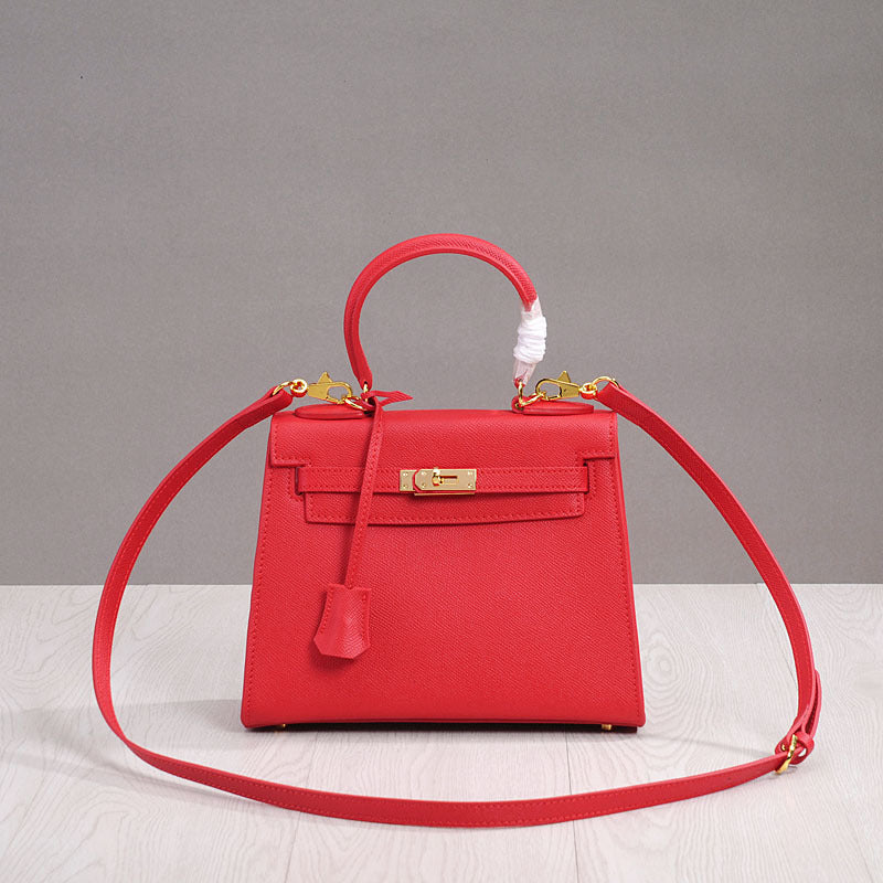Women's Genuine Leather Portable Mini Palm Print Bags