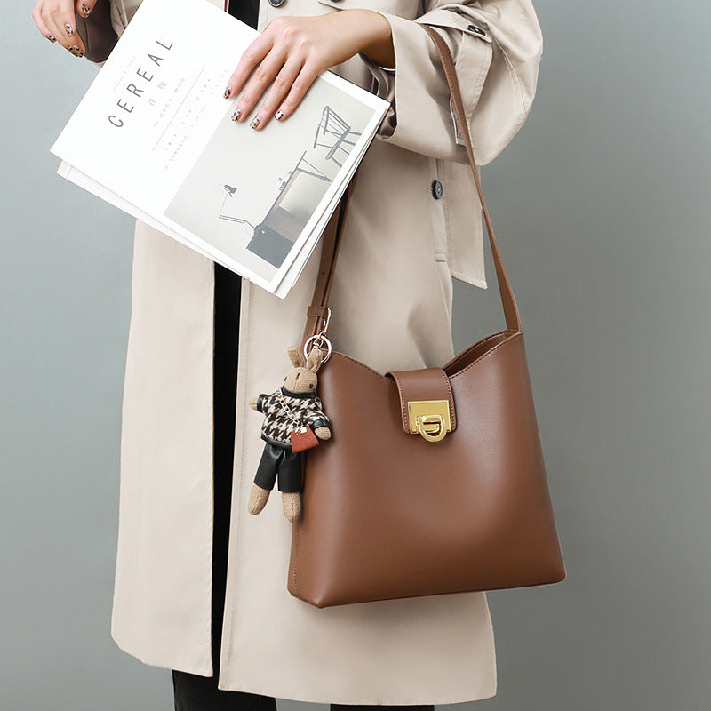 Summer Tide Genuine Leather Fashion Large Crossbody Bags