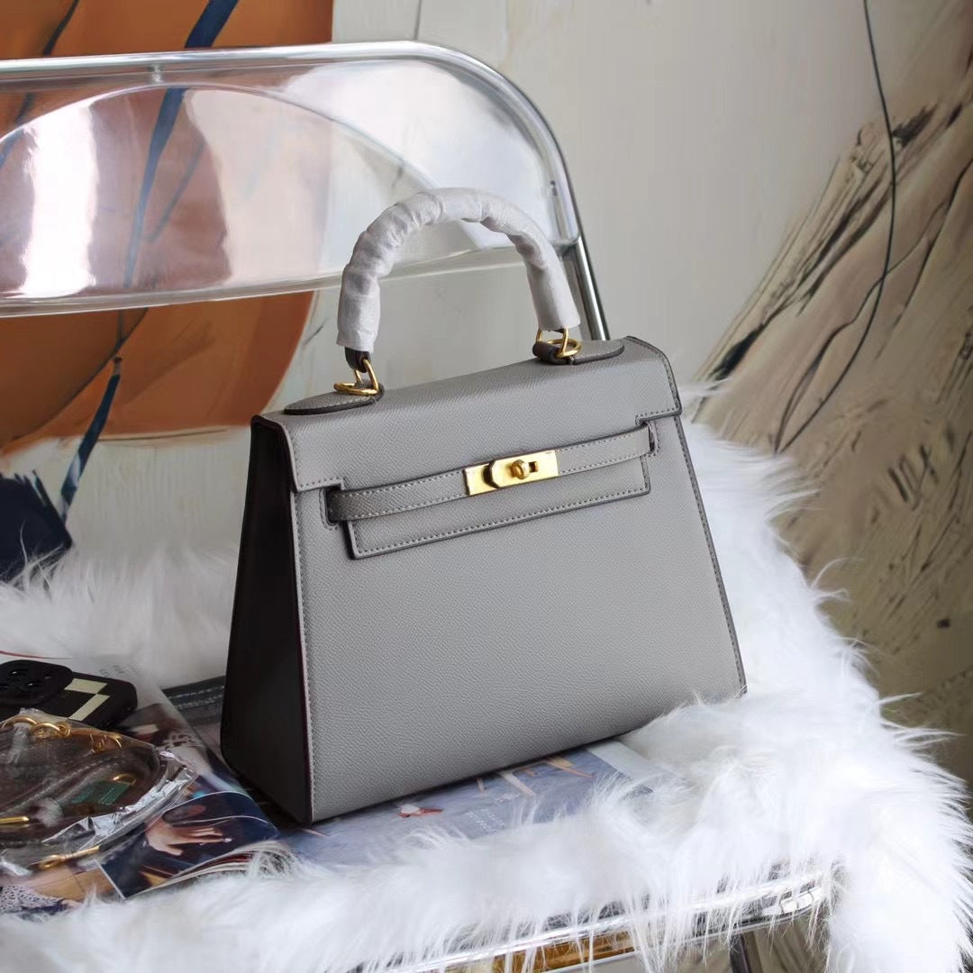 Women's Kelly Genuine Leather High-grade Handmade Hand Crossbody Bags