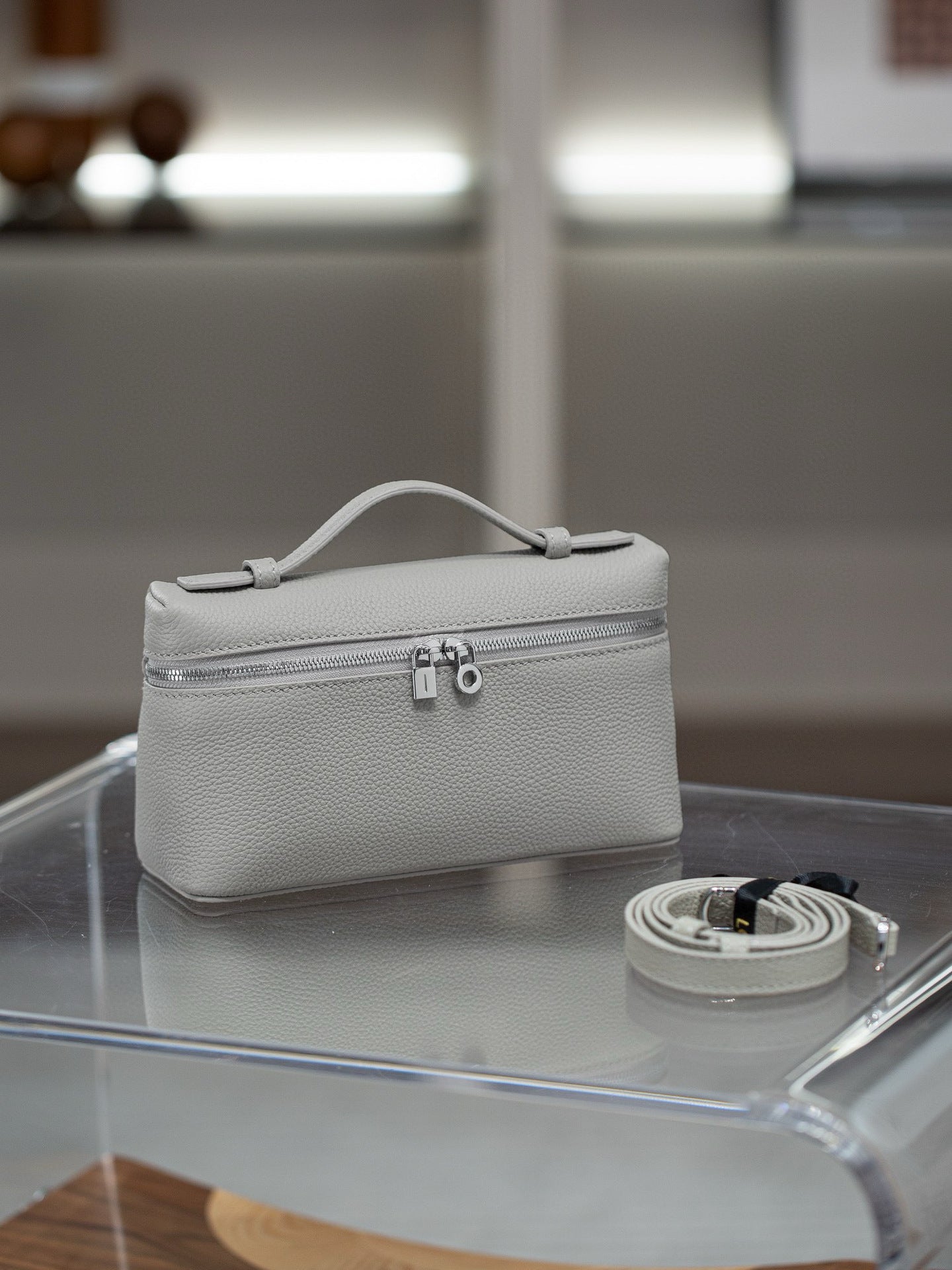 Women's High-grade First Layer Cowhide Lunch Box Bags