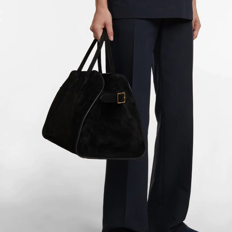 Textured Cowhide Large Capacity Totes Minimalist Handbags