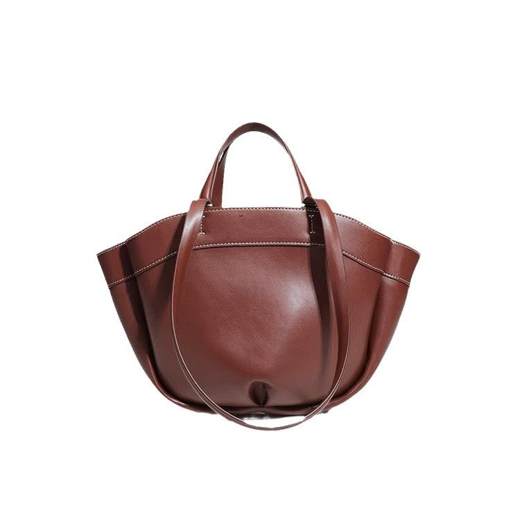 Home Portable Autumn Fashion Large Capacity Brown Shoulder Bags