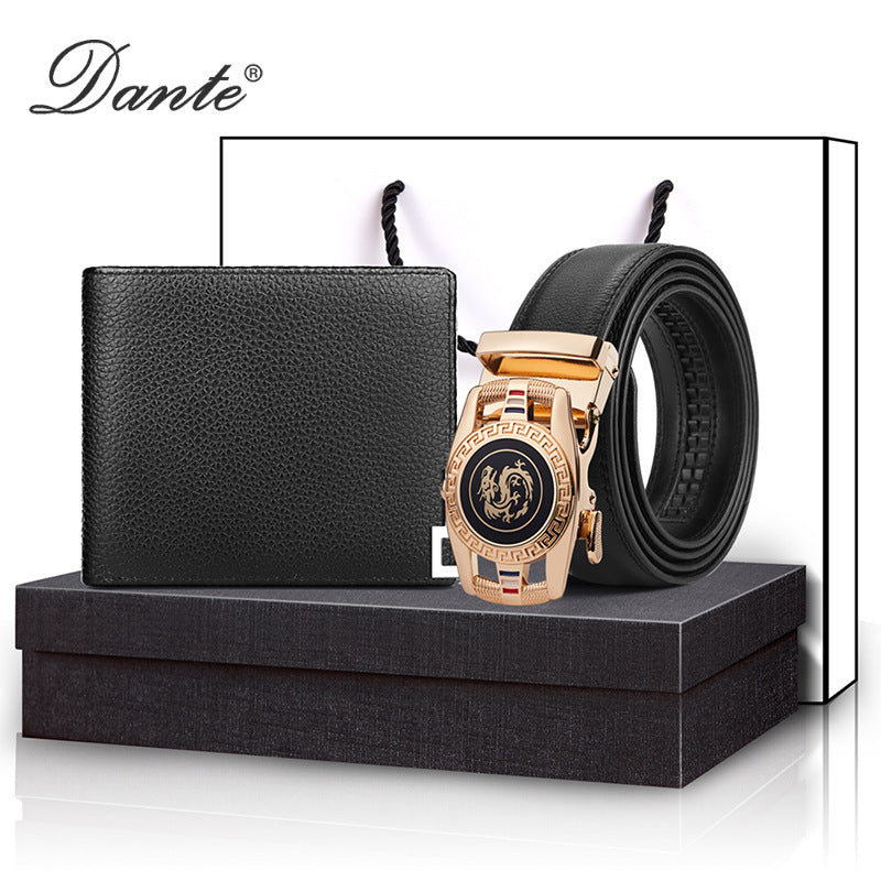 Men's Genuine Cattlehide Leather Surface Practical Suit Men's Wallets