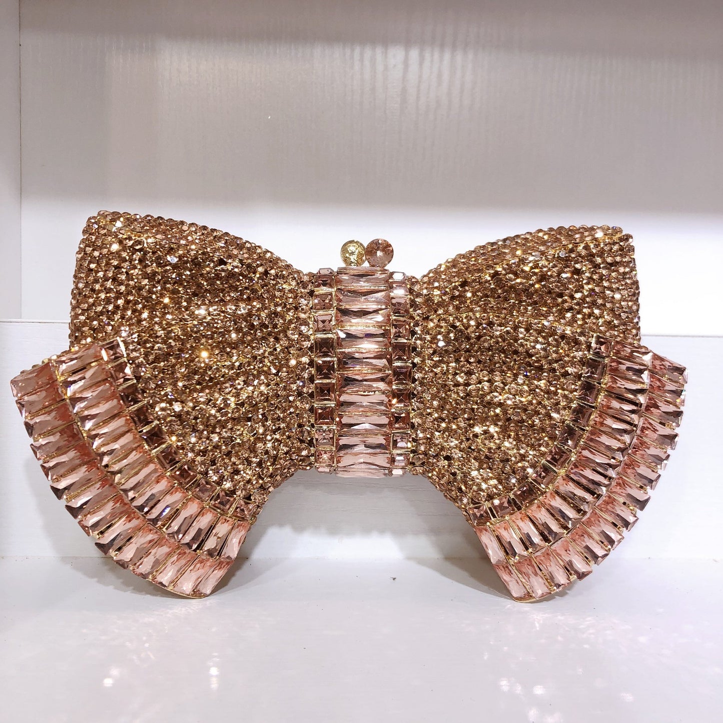 Women's Strictly Selected Bow Diamond Banquet Full Evening Bags