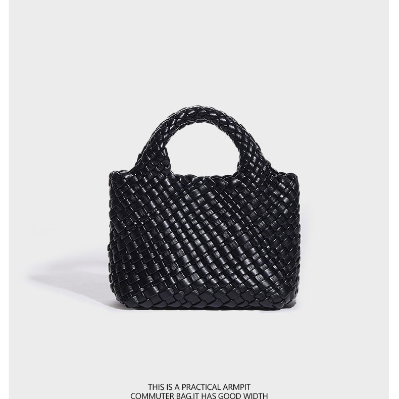 Women's Woven Seaside Handmade Mini Portable Vegetable Shoulder Bags