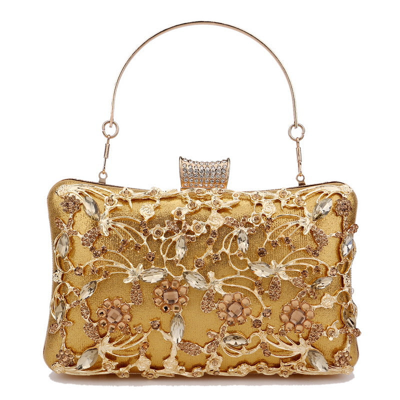Women's Inlaid With Diamond Dinner Fashion Party Evening Bags