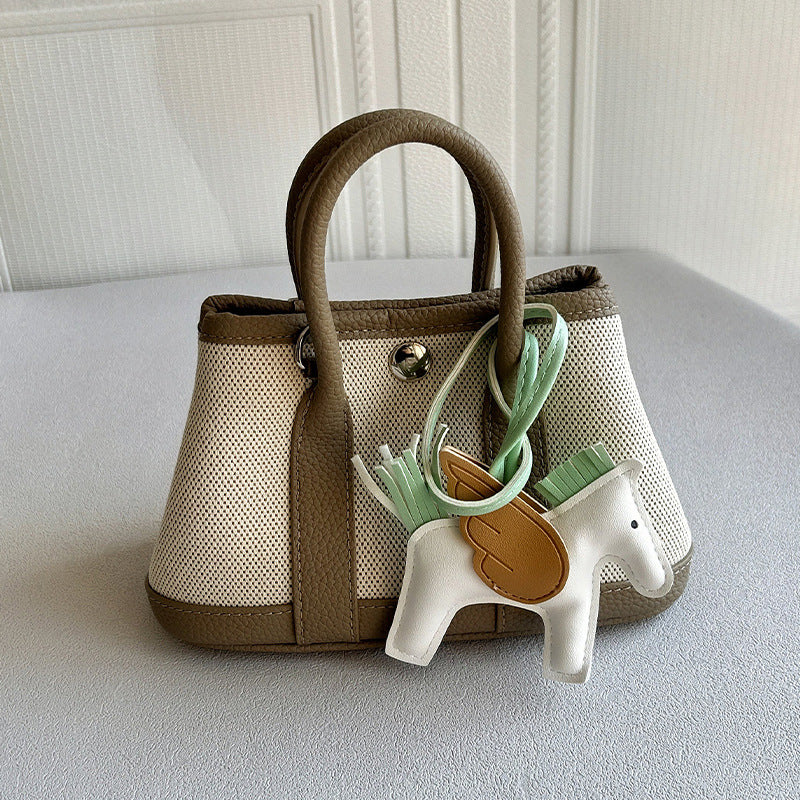 Women's Fashionable Canvas Panda Color Portable Mini Crossbody Bags