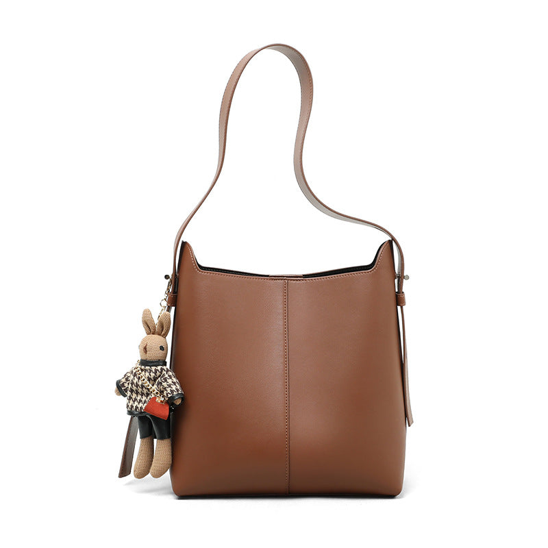 Women's Niche Genuine Leather Fashion Large Capacity Shoulder Bags