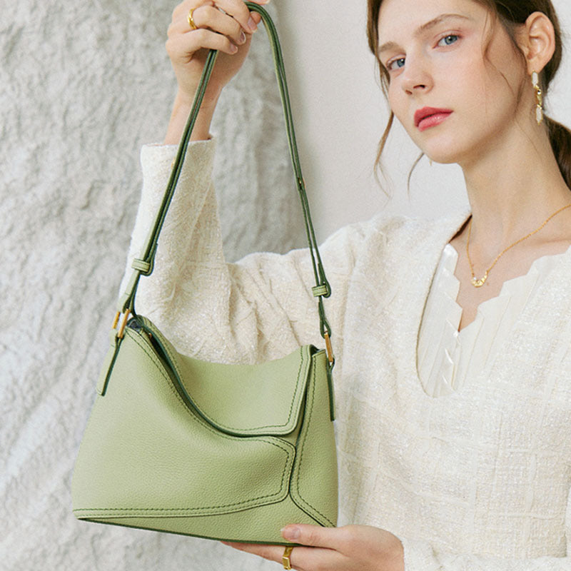 Women's Spring Genuine Leather First Layer Cowhide Shoulder Bags