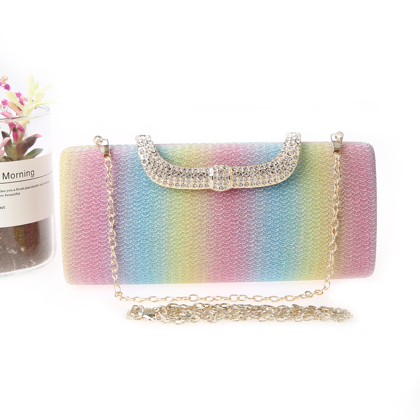 Trendy Long Simple Clutch Fashion Thin Evening Bags