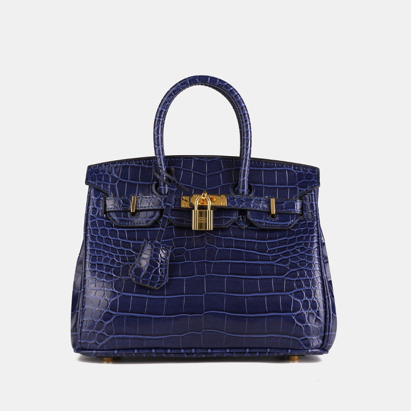 Women's Crocodile Pattern Fashionable High-grade Western Style Handbags