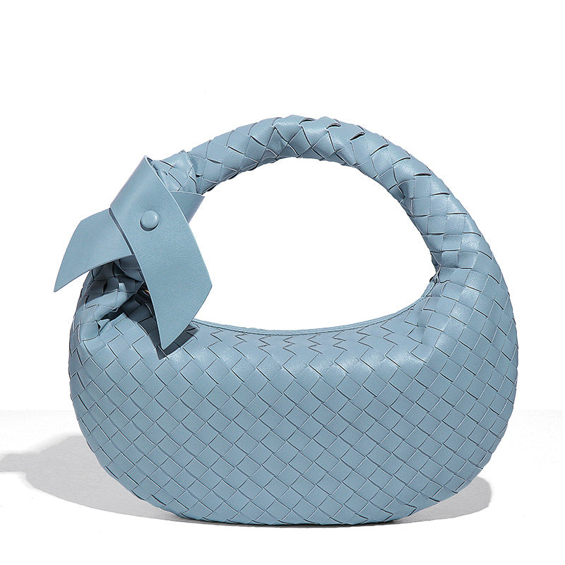 Women's Woven Fashion Knotted Round Large Capacity Handbags