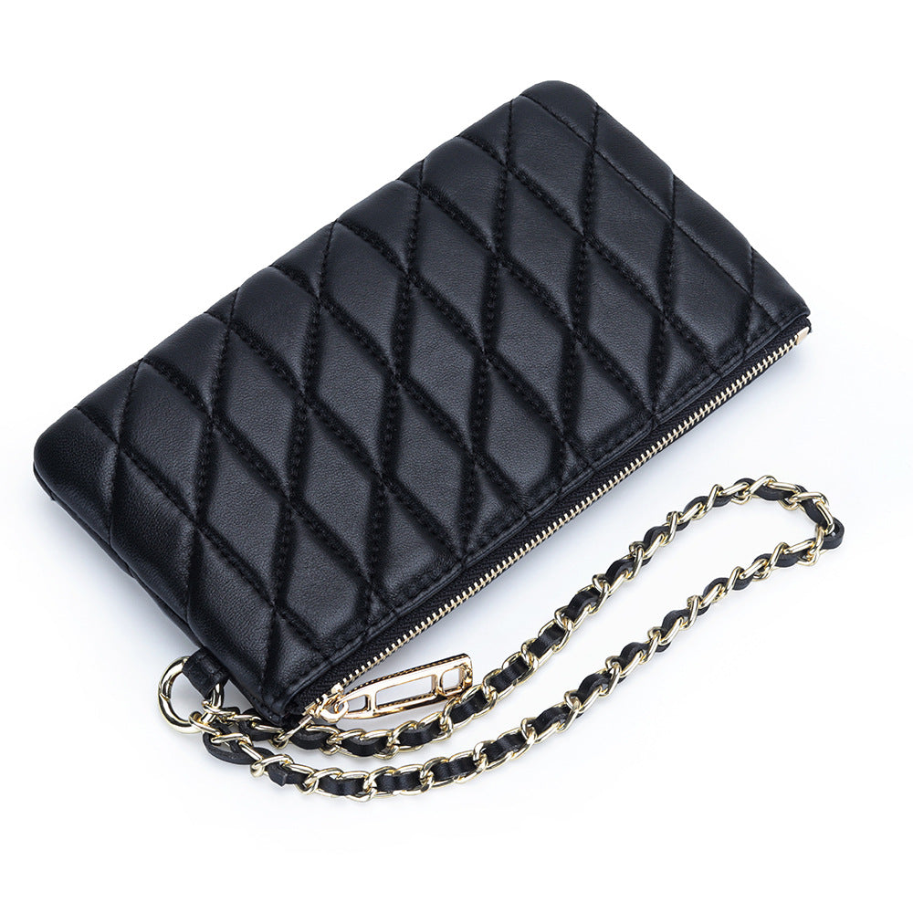 Women's Fashion Embroidery Classic Style Long Mobile Storage Bags