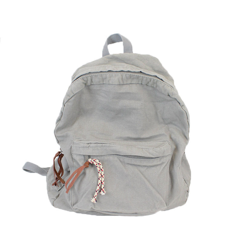 Style Washed Canvas Simple Mori Literary Backpacks