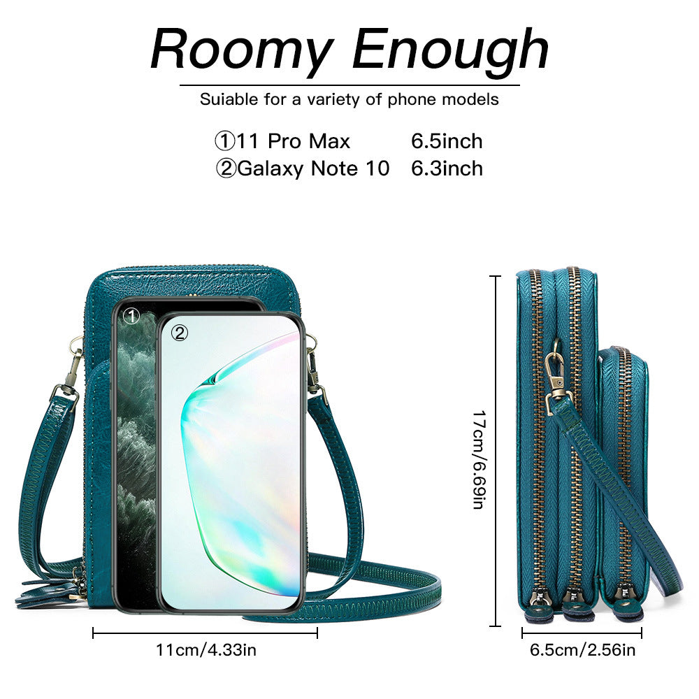 Korean Fashion Large Capacity Solid Color Crossbody Bags
