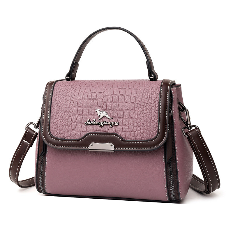 Women's Pattern Large Capacity Fashion Textured Doctor Shoulder Bags