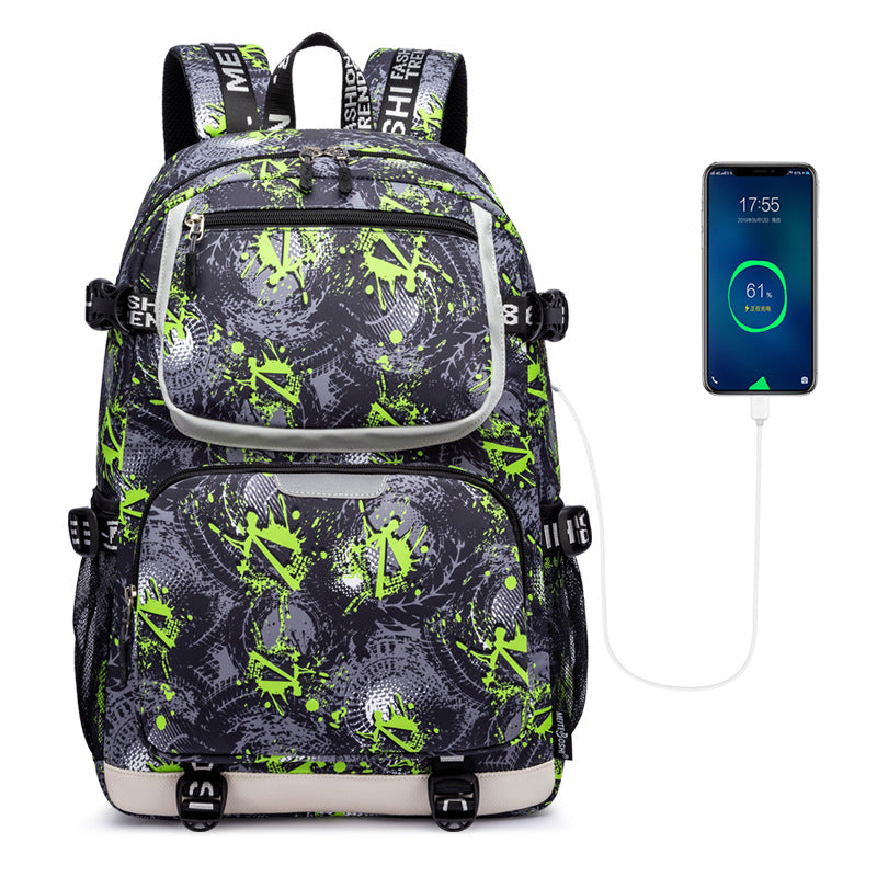 Large Capacity Oxford Cloth Street Leisure Backpacks