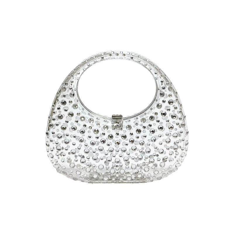 Transparent Acrylic Goose Egg Box Dinner Handbags